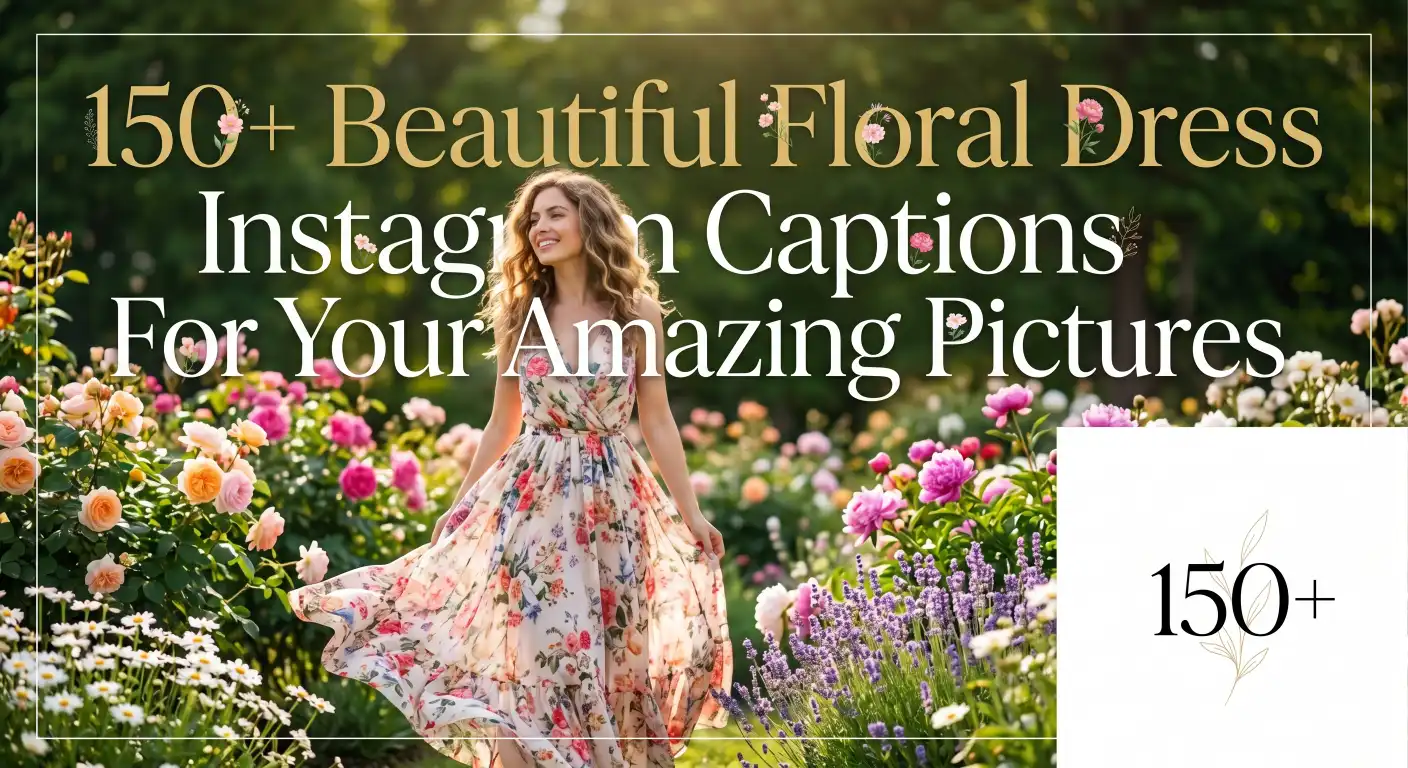 floral dress captions