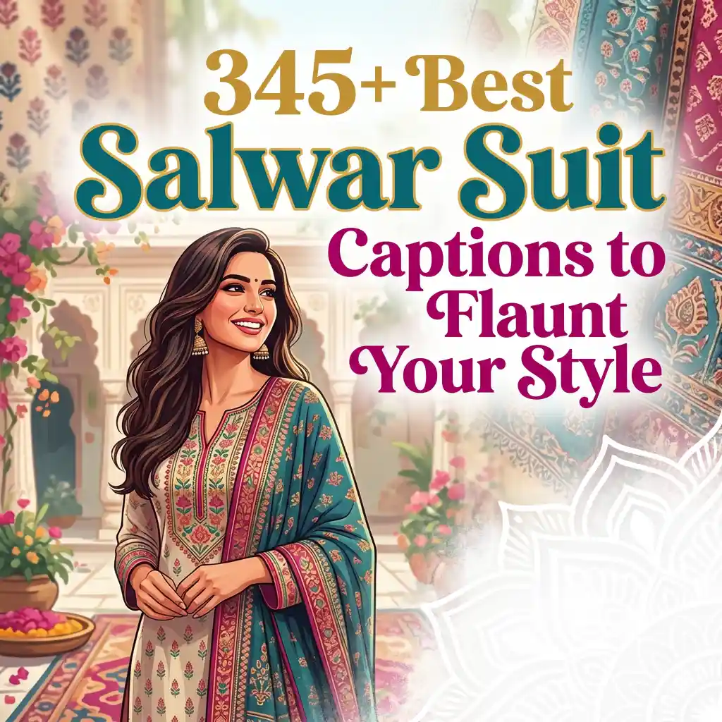 Salwar Suit Captions