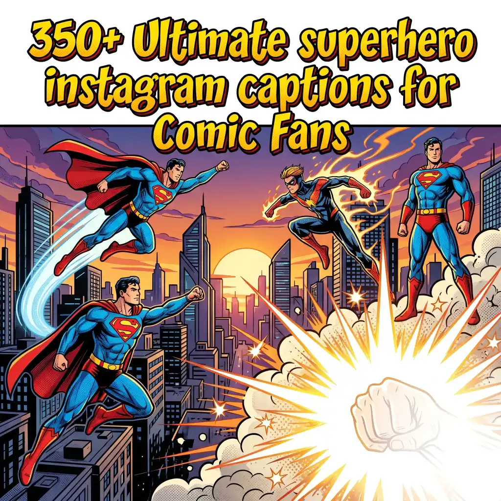 Ultimate superhero Instagram captions