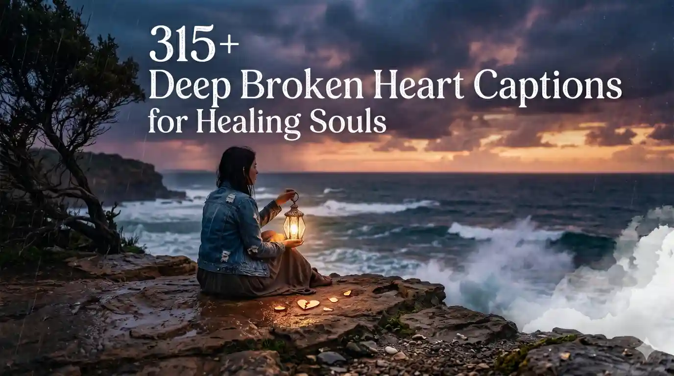Broken Heart Captions
