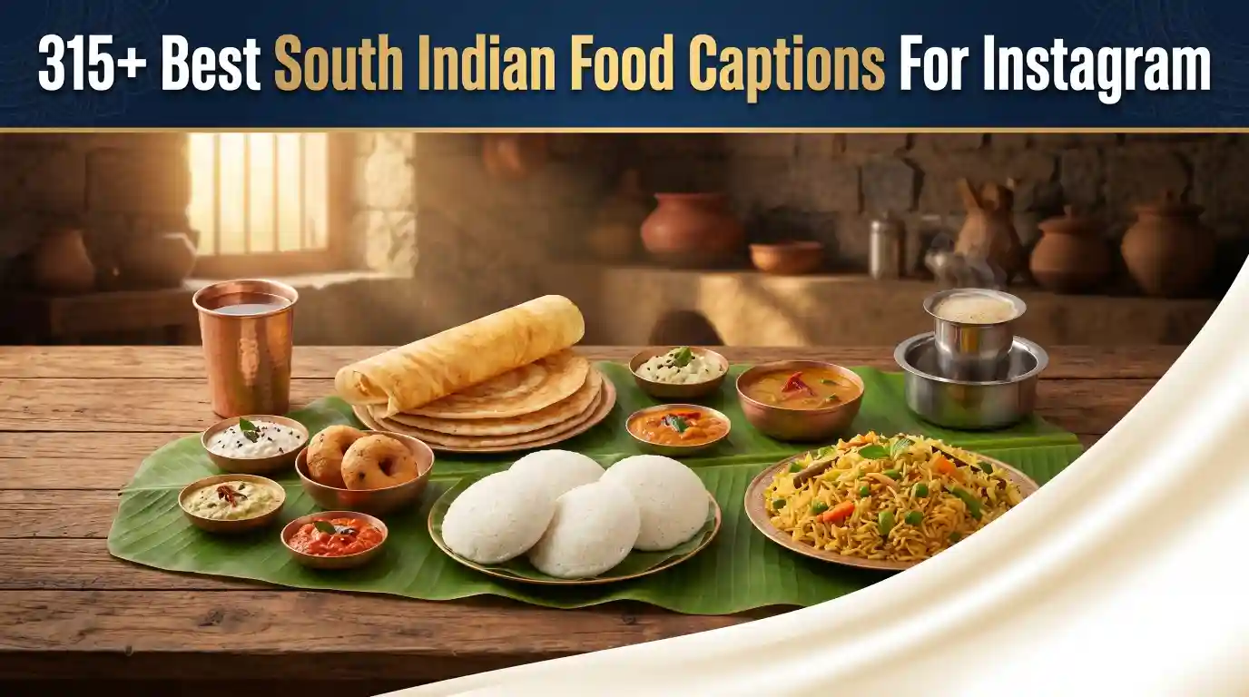 South Indian Food Captions